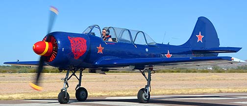 Yakovlev Yak-52 N9102E, Copperstate Fly-in, October 26, 2013